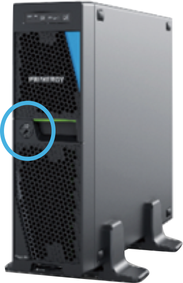 ロックできるドライブカバーの仕様により不正アクセスを防止 | “サーバ